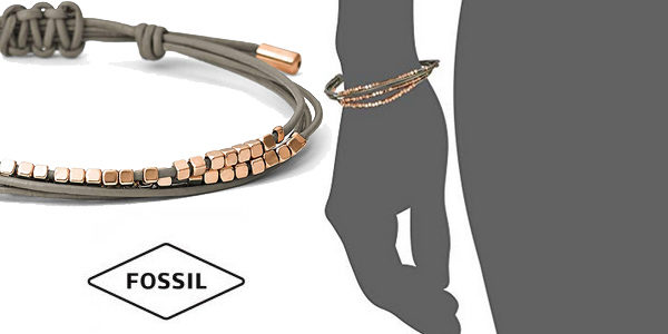 Pulsera Fossil JA6534791 con acero inoxidable para mujer chollo en Amazon