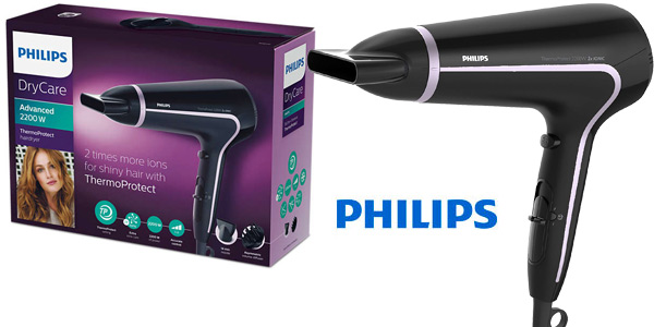 Secador profesional de pelo Philips Drycare Advanced BHD170/40 de 2.200 W barato en Amazon