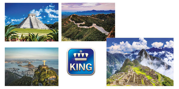 Set de 7 puzles de 1.000 piezas King International (55887) chollazo en Amazon
