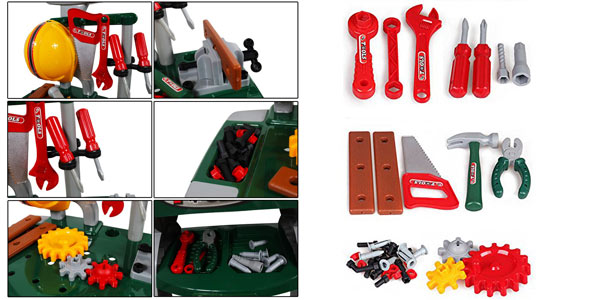 Taller Mecánico deAO con herramientas y accesorios de bricolaje de Juguete chollo en Amazon