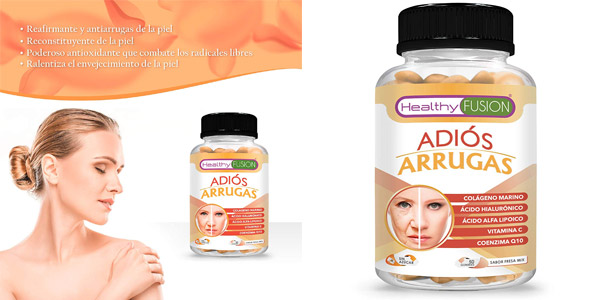 Tratamiento “Adiós Arrugas” 50 Comprimidos de Healthy Fusion barato en Amazon