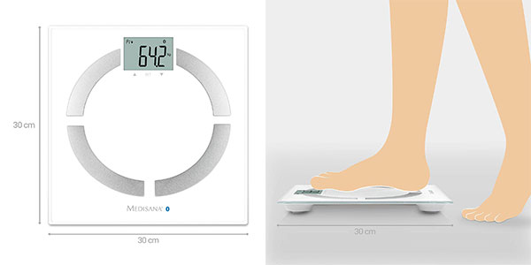 Báscula digital Medisana BS 444 Connect con análisis corporal barata