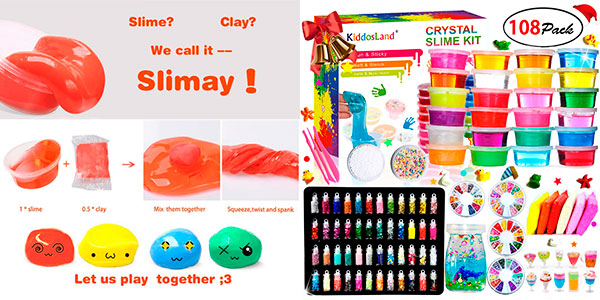 Chollo Kit DIY de Slime de 24 colores 