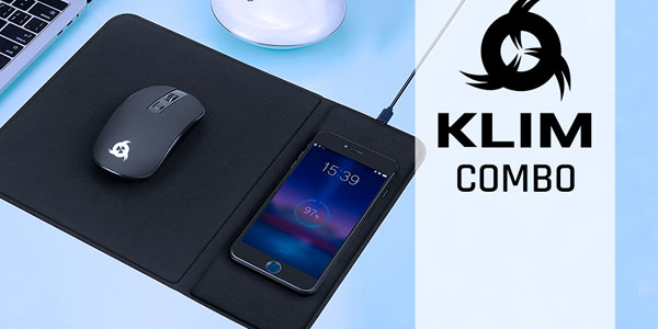 Combo Klim Inspiration + Makepad, pack de alfombrilla con carga inalámbrica + ratón inalámbrico en oferta en Amazon