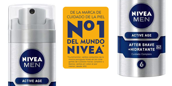 Pack x3 Bálsamo Anti-Edad 2en1 Nivea Men Active Age de 75 ml/ud chollo en Amazon