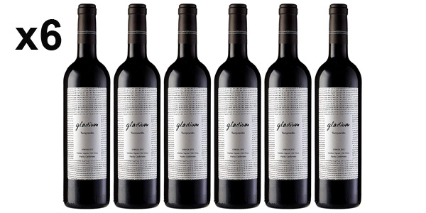 Pack x6 botellas Vino tinto Gladium Viñas Viejas Crianza de 750 ml barato en Amazon