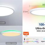 Plafón LED WiFi ultrafino y compatible con Alexa