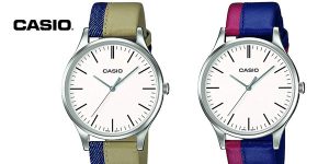 Reloj Casio Collection MTP-E133L-2EEF correa bicolor para hombre barato en Amazon