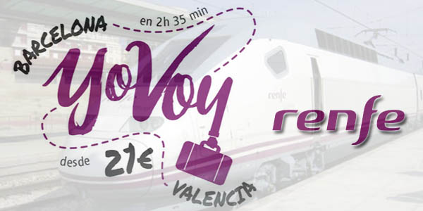 Renfe Alicante-Barcelona promoción billetes enero 2020