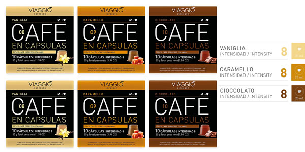 Viaggio Espresso cápsulas de café baratas en Amazon