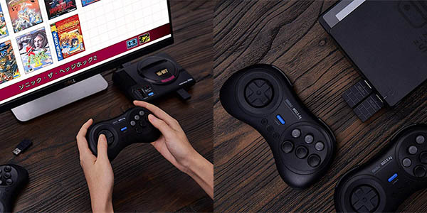 Gamepad inalámbrico 8BitDo M30 para SEGA Mega Drive Mini y Nintendo Switch
