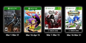 Juegos GRATIS con Gold marzo de 2020 para Xbox One