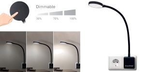 Lámpara de Noche LED Enuotek Regulable y Flexible con Enchufe e Interruptor Táctil barata en Amazon