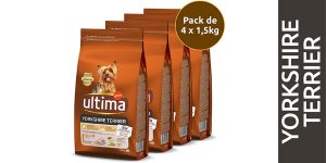 Pack x4 Pienso para perros Ultima Mini Yorkshire con Pollo de 1,5 kg (total 6 kg) barato en Amazon