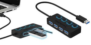 Sabrent concentrador USB 3.0 para transferencia de datos barato