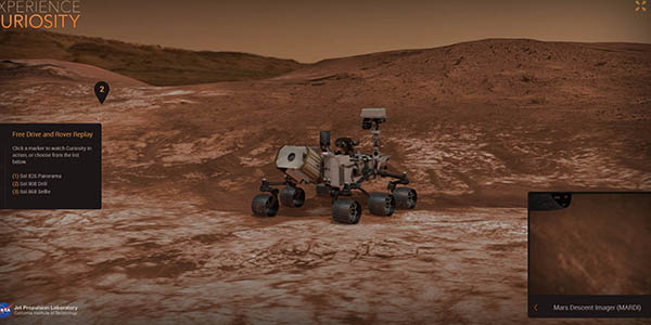 Curiosity Rover mision NASA viajar al planeta rojo