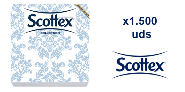 Pack x1.500 servilletas decorativas Scottex Collection Edición Limitada chollo en Amazon