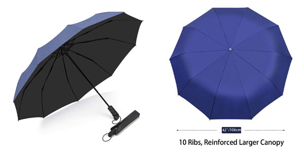 Paraguas plegable 10 varillas Bulliant barato en Amazon