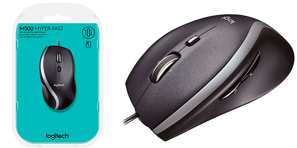 Ratón láser Logitech M500 de 1.000 dpi barato
