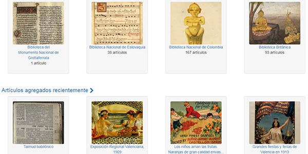 UNESCO Biblioteca Digital gratis con documentos antiguos