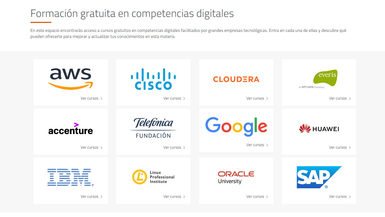 Fundae cursos en competencias digitales gratuitos