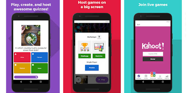 Kahoot aplicación con preguntas tipo concurso para público infantil y adolescente