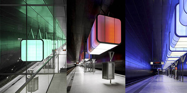 Metro de Hamburgo proyecto de iluminación destacado