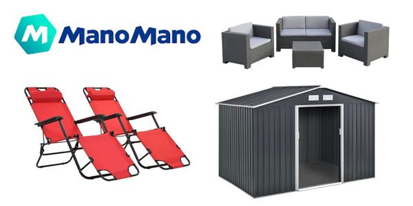 Promoción en ManoMano con hasta un 70% de descuento en productos de jardín y terraza