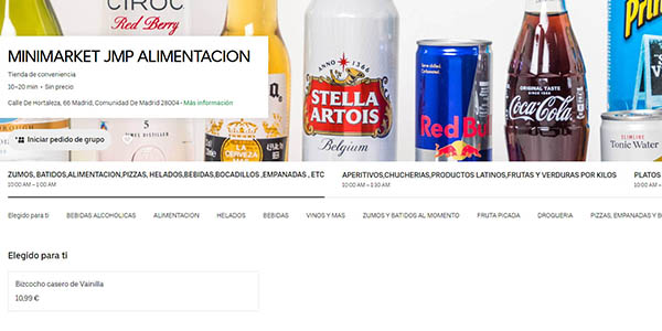 supermercados Uber Eats en Madrid