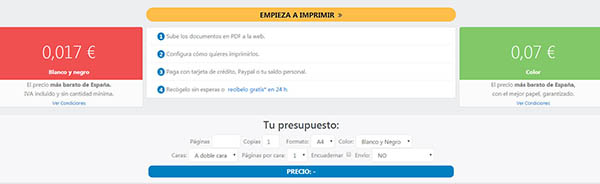 Apapel servicio de impresión online económico