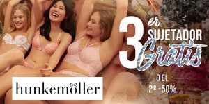 Hunkemoller 3x2 en sujetadores de calidad