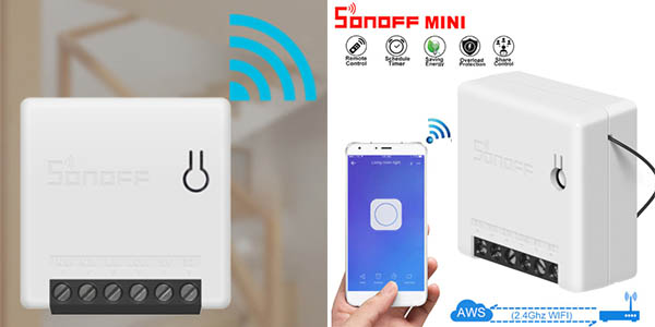 Enchufe inteligente Sonoff Mini WiFi barato