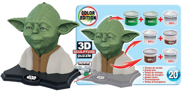 Puzle Star Wars Yoda 3D Sculpture chollazo en Amazon