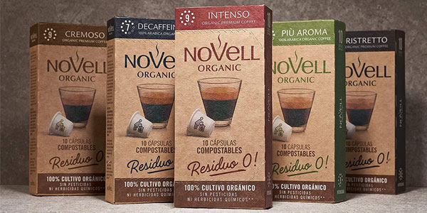 Cápsulas de café compostables residuo cero Novell Cremoso en oferta en Amazon