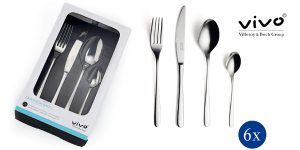 Cubertería Vivó de Villeroy & Boch en Acero Inoxidable barata en Amazon