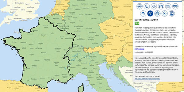 Re-open Europe fronteras europeas fecha de reapertura