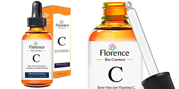 Sérum Facial BIO Florence con Ácido Hialuronico Puro + Vitaminas C y E de 60 ml barato en Amazon