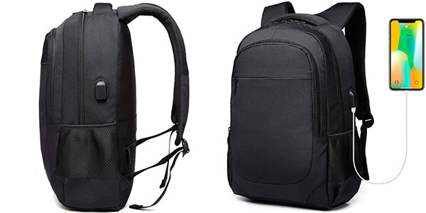 Chollo Mochila para portátil con puerto de carga USB