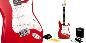 Chollo Superkit RockJam de guitarra eléctrica con amplificador