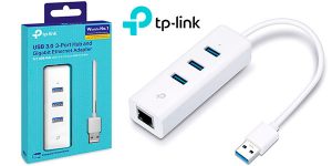 Chollo Adaptador USB 3.0 TP-Link USB UE330 a Gigabit Ethernet y hub 4 en 1