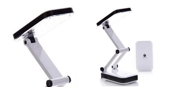 Lámpara LED portátil plegable con batería barata en Amazon