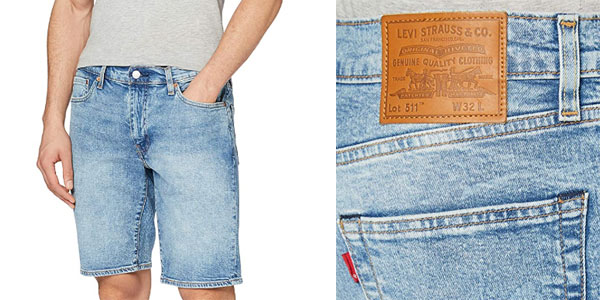 Pantalones cortos Levi's 511 Slim Shorts para hombre por sólo 26,99€ (55% de descuento)