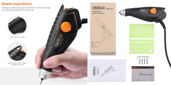 Pluma de Grabado Tacklife EGD15AC de 15W y 6.000 rpm barata en Amazon