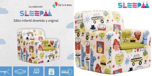 Sillón infantil desenfudable SleeAA para bebé hasta los 4 años barato en Amazon