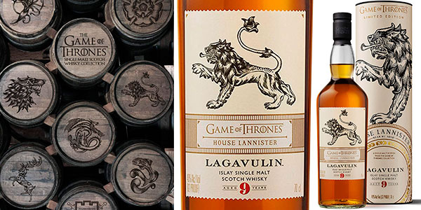 Chollo Whisky Lagavulin 9 Años Edición Limitada Juego de Tronos: Casa Lannister de 700 ml