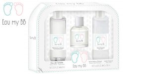 Chollo Pack Eau My BB con gel de baño y champú 200 ml + loción hidratante 200 ml + colonia 60 ml