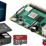 Kit Raspberry Pi 4 Model B de 4 GB con carcasa y SD de 64 GB