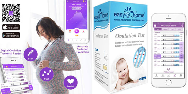 Pack x25 Pruebas de ovulación ultrasensibles Easy Home barato en Amazon