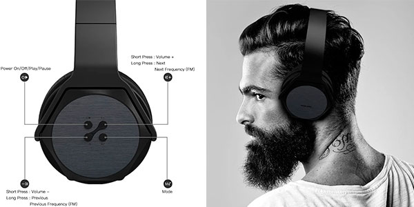 Auriculares Veenax HS3 Bluetooth con micro en oferta