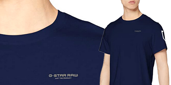Camiseta de manga corta G-STAR RAW Sleeve Shield para hombre chollo en Amazon